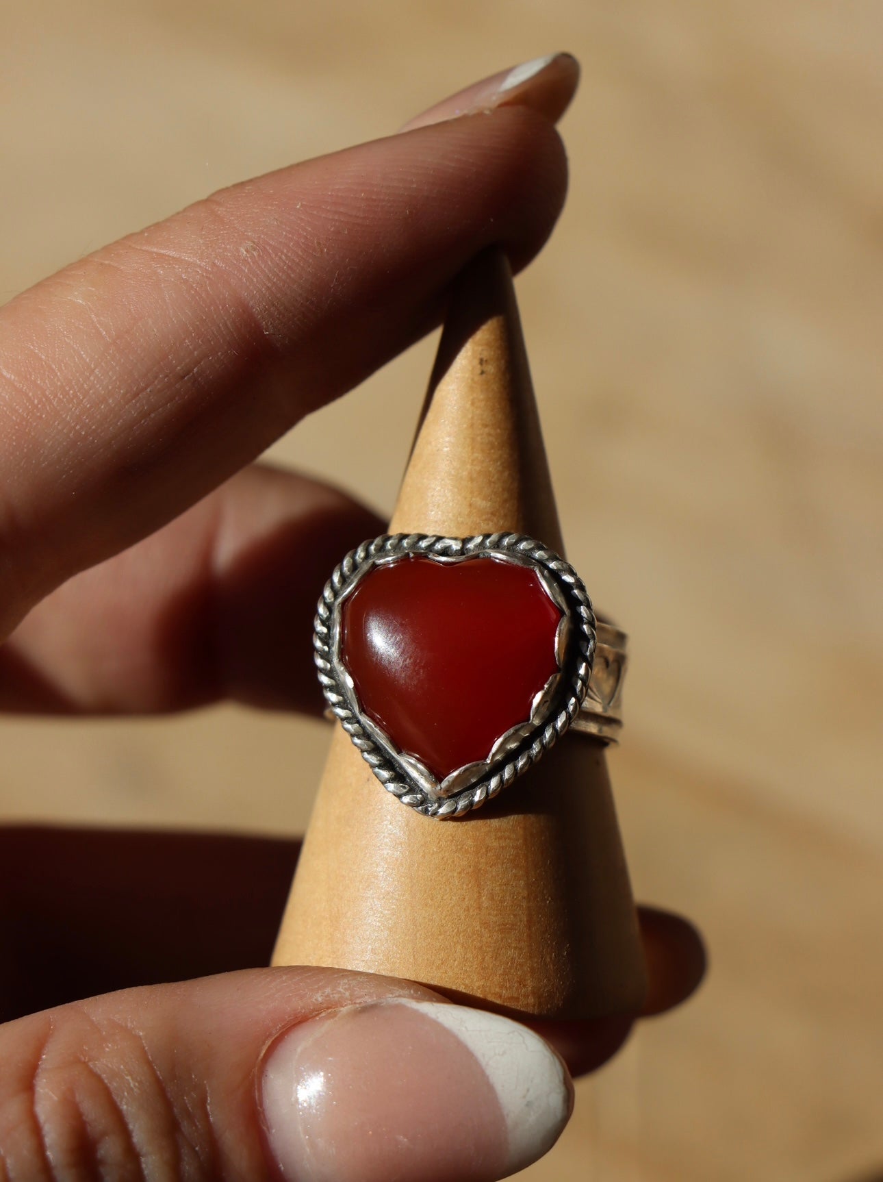 Carnelian heart